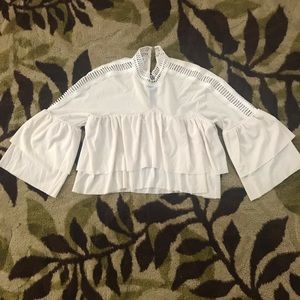 Bebe Cream Crop Top
